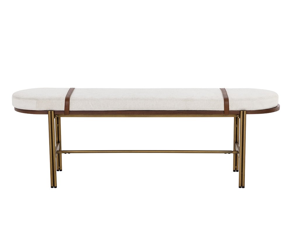 Elaine Bench Polo Club Muslin / Bravo Cognac - Image 2