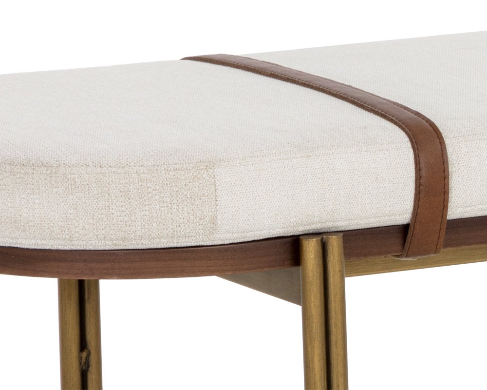 Elaine Bench Polo Club Muslin / Bravo Cognac - Image 4