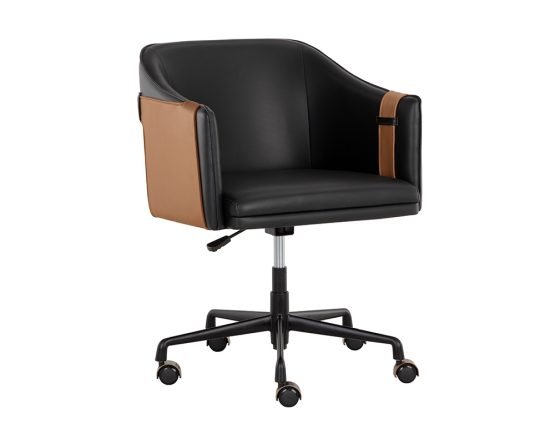 Carter Office Chair Napa Black / Napa Cognac