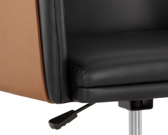 Carter Office Chair Napa Black / Napa Cognac - Image 4