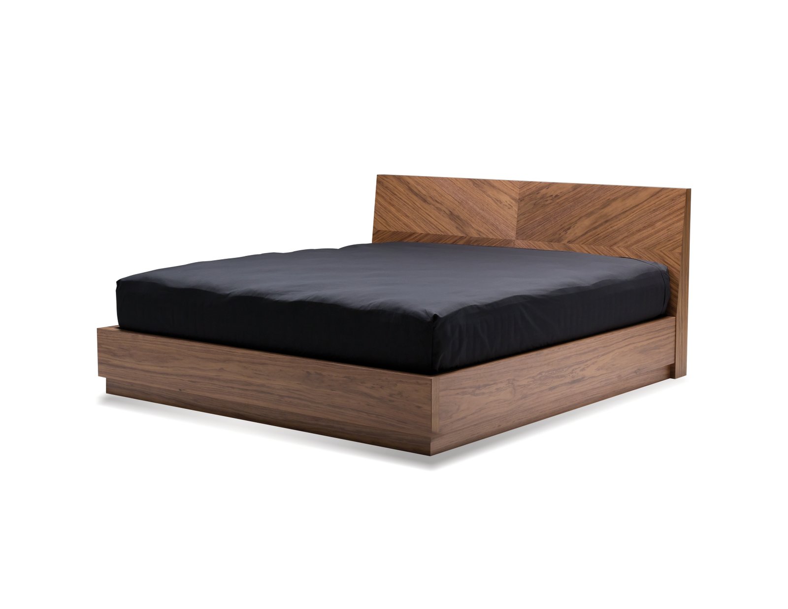 Diva Queen Bed Natural Walnut Metro Element
