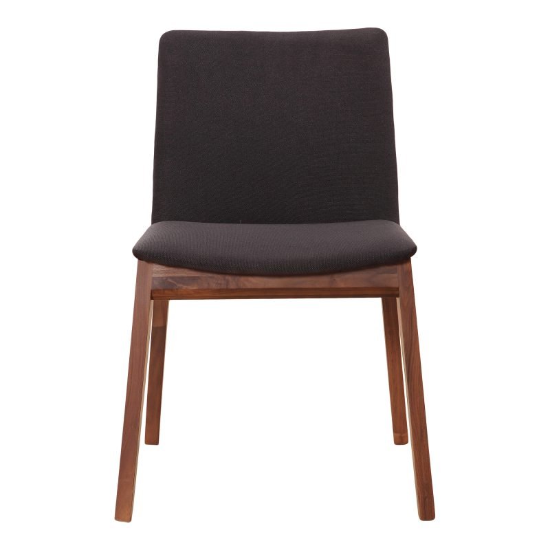 DECO DINING CHAIR- SET OF TWO BLACK