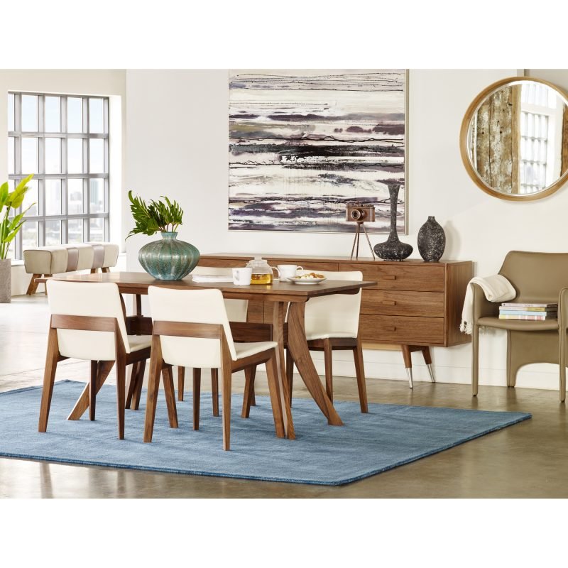 DECO DINING CHAIR PVC - SET OF TWO CREAM WHITE - Image 9