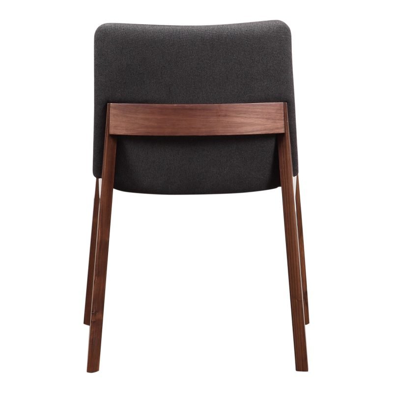DECO DINING CHAIR - SET OF TWO DARK GREY - Image 3