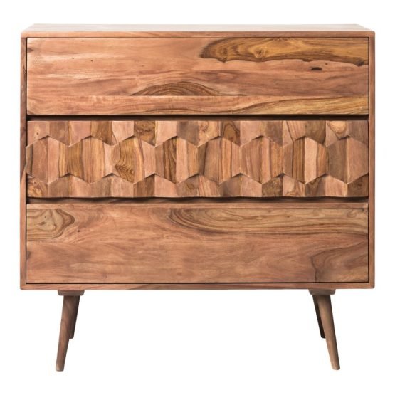 O2 3 DRAWER NIGHTSTAND NATURAL