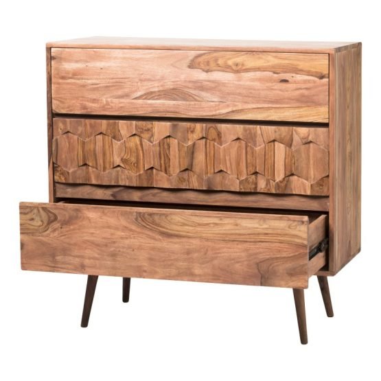 O2 3 DRAWER NIGHTSTAND NATURAL - Image 3