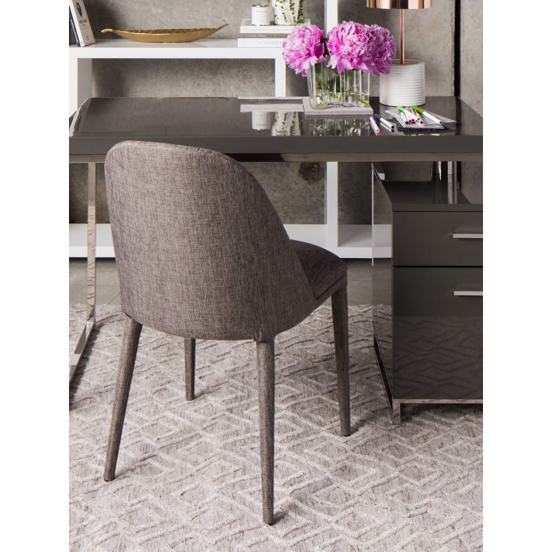 LIBBY DINING CHAIR - SET OF TWO GREY - Image 4
