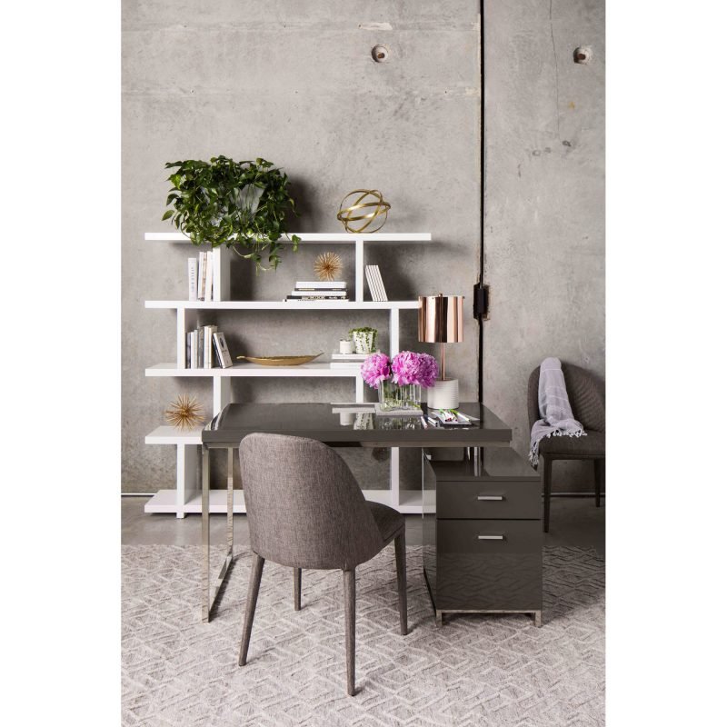 LIBBY DINING CHAIR - SET OF TWO GREY - Image 5