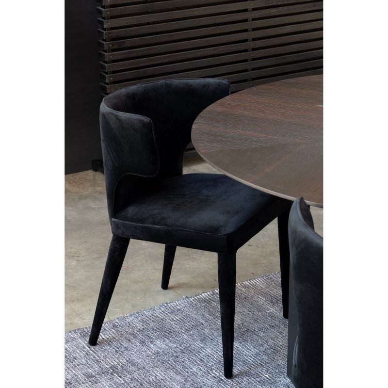 JENNAYA DINING CHAIR BLACK - Image 5