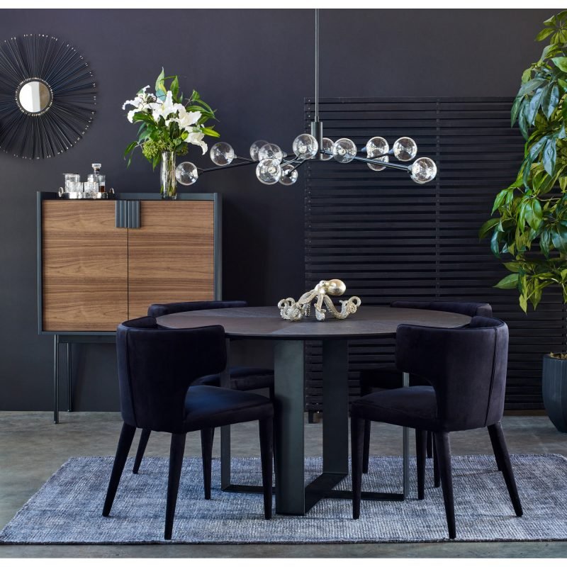JENNAYA DINING CHAIR BLACK - Image 6