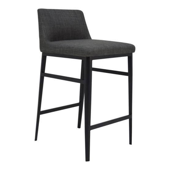 BARON COUNTER STOOL CHARCOAL GREY - Image 2