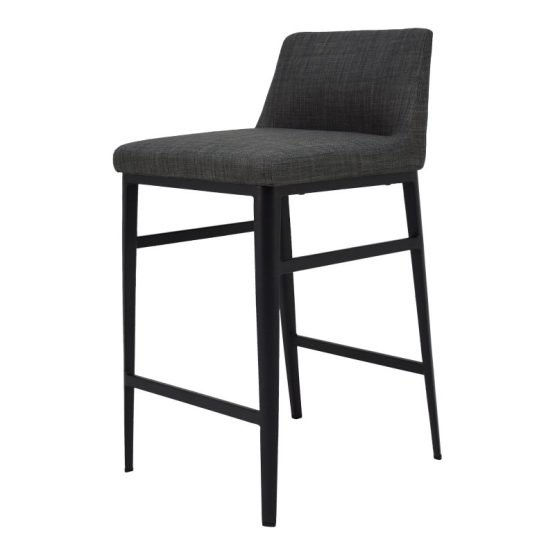 BARON COUNTER STOOL CHARCOAL GREY - Image 4