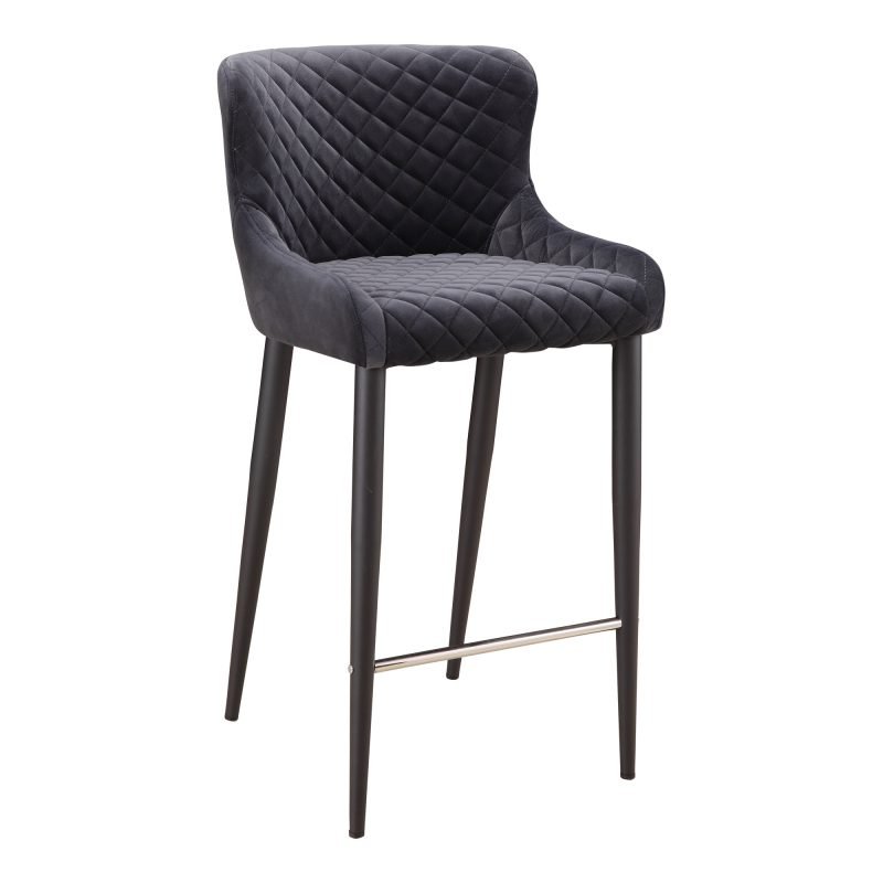 ETTA COUNTER STOOL DARK GREY - Image 2