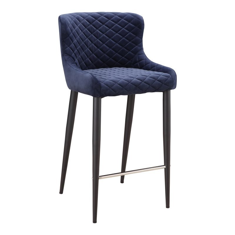 ETTA COUNTER STOOL NAVY BLUE - Image 2