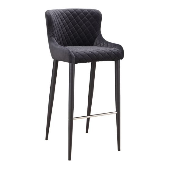 ETTA BAR STOOL DARK GREY - Image 2