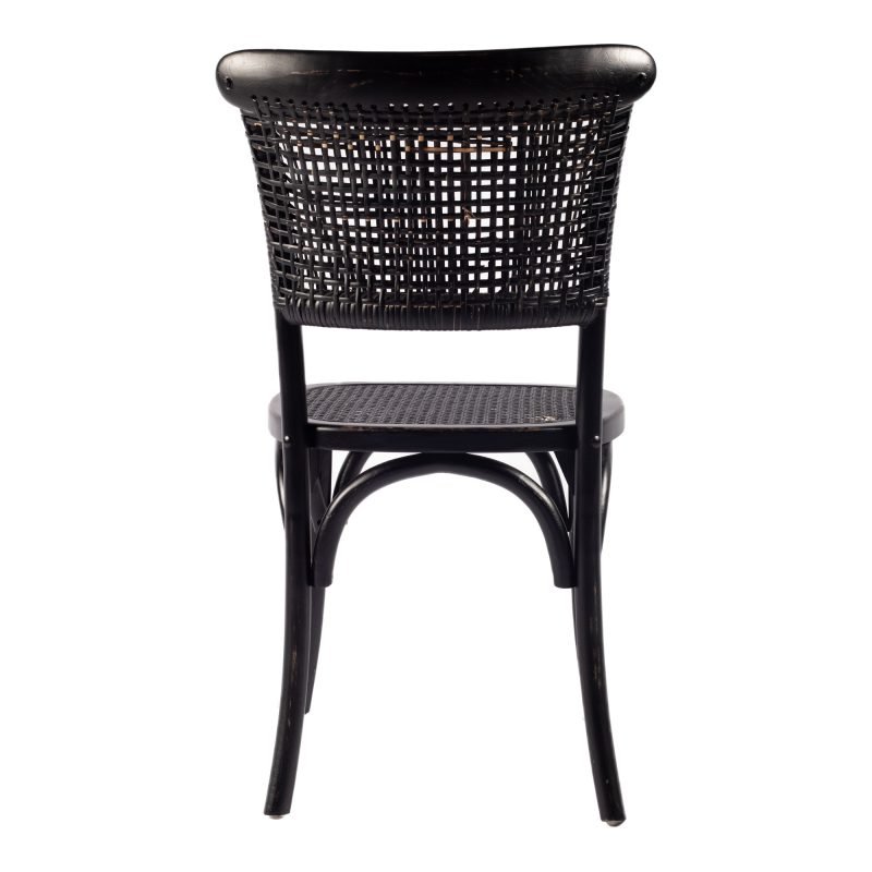 CHURCHILL DINING CHAIR ANTIQUE - SET OF TWO BLACK - Image 5