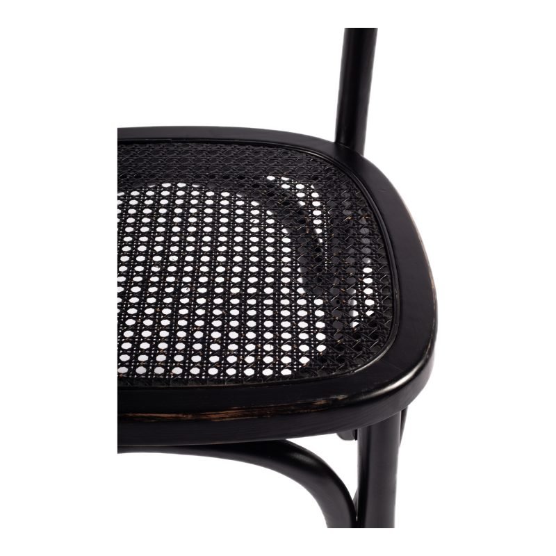 CHURCHILL DINING CHAIR ANTIQUE - SET OF TWO BLACK - Image 7