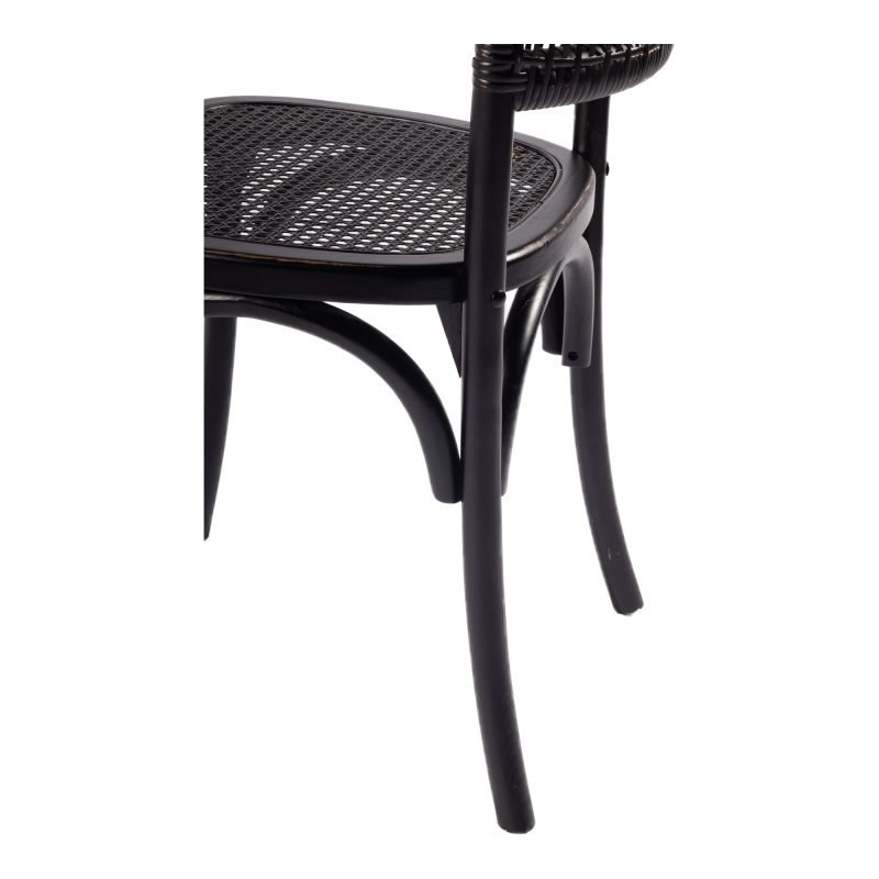 CHURCHILL DINING CHAIR ANTIQUE - SET OF TWO BLACK - Image 11