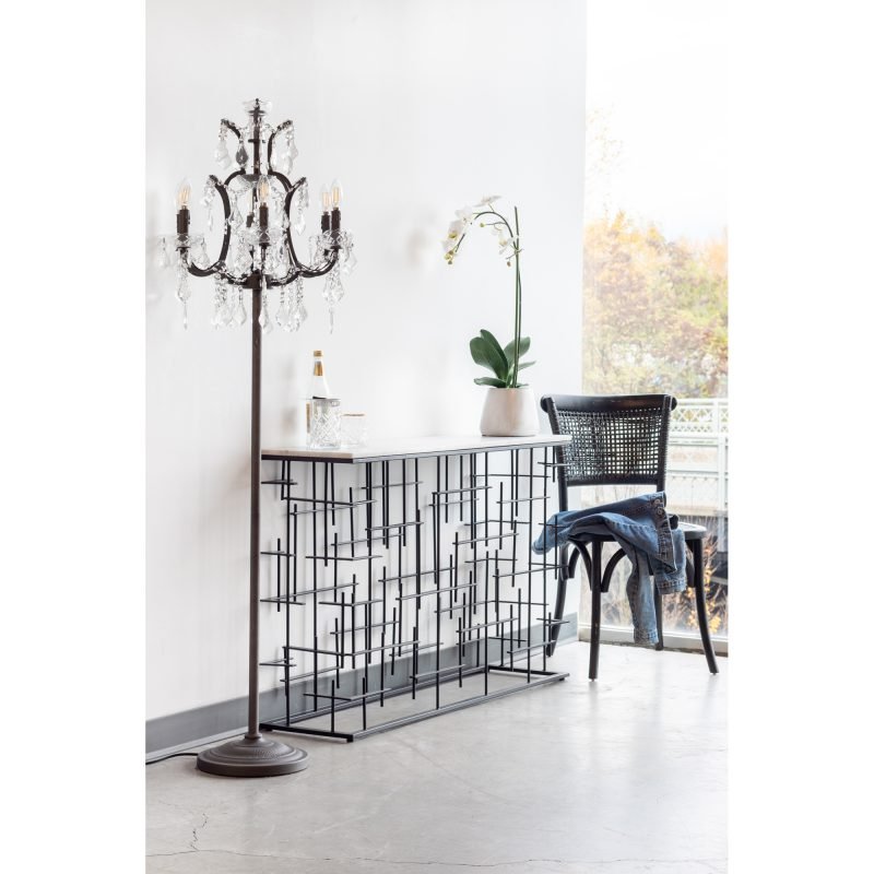 CHURCHILL DINING CHAIR ANTIQUE - SET OF TWO BLACK - Image 14