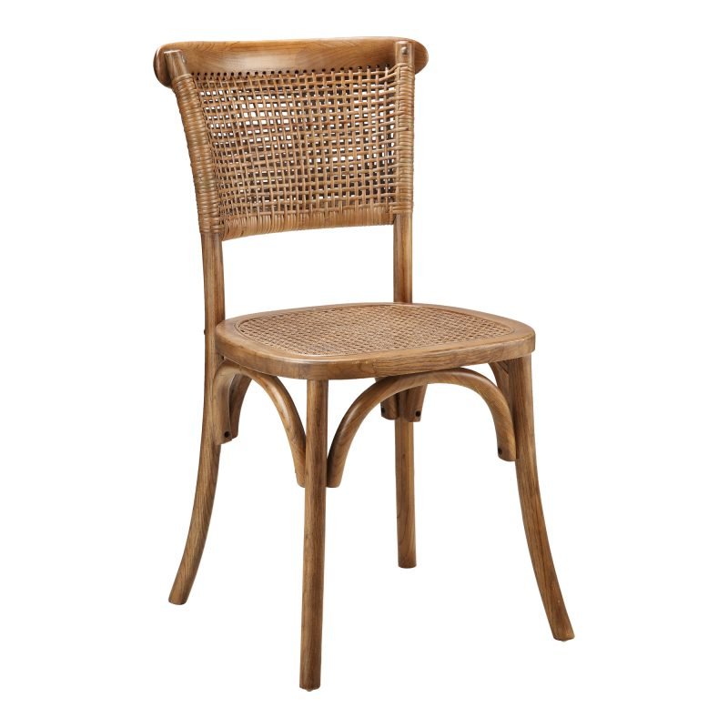 CHURCHILL DINING CHAIR - SET OF TWO LIGHT BROWN - Image 2