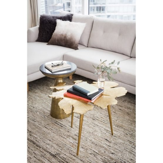 FONT SIDE TABLE BRASS - Image 3
