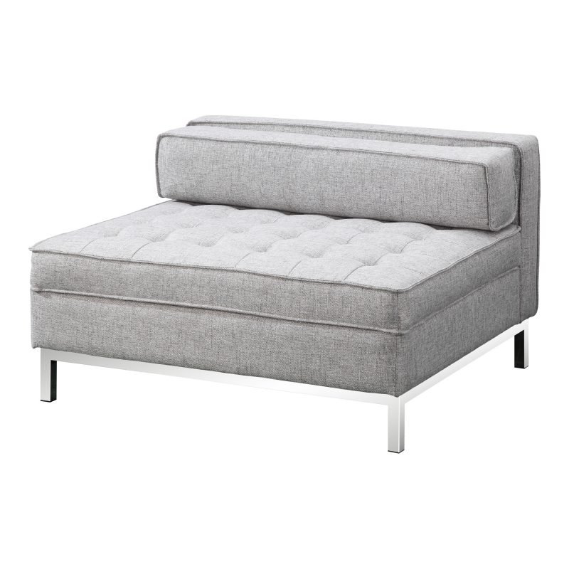 COVELLA STORAGE OTTOMAN LIGHT GREY - Image 2