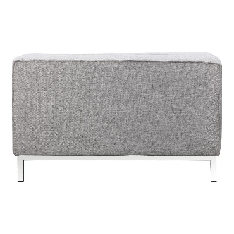 COVELLA STORAGE OTTOMAN LIGHT GREY - Image 4
