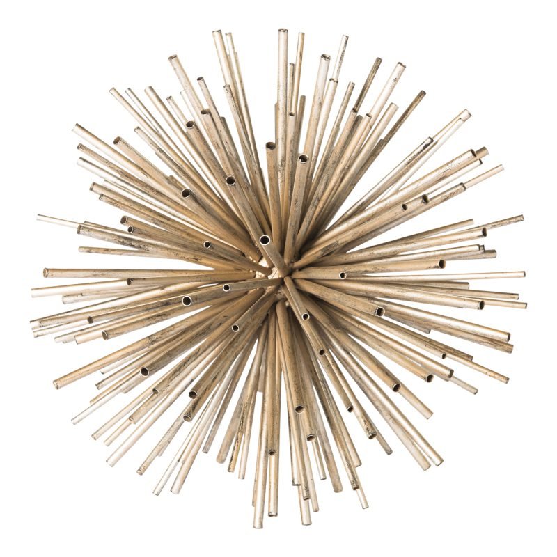 SUPERNOVA TABLE DECOR-SET OF TWO SILVER