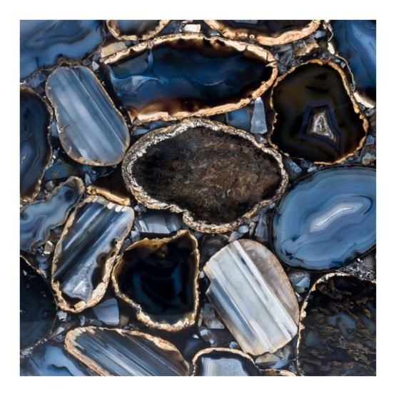 SHIMMER AGATE ACCENT TABLE SILVER - Image 5