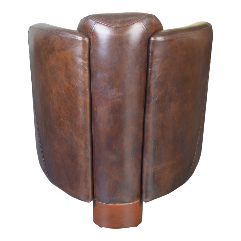 SALZBURG CLUB CHAIR LEATHER DARK BROWN - Image 2