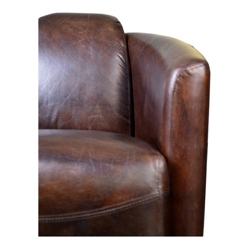 SALZBURG CLUB CHAIR LEATHER DARK BROWN - Image 3