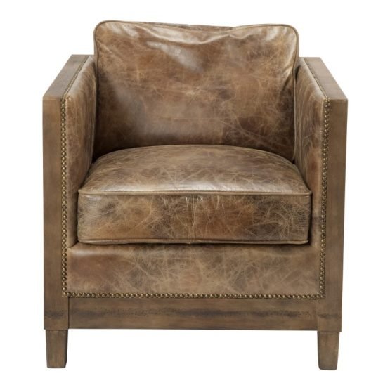 DARLINGTON CLUB CHAIR LIGHT BROWN