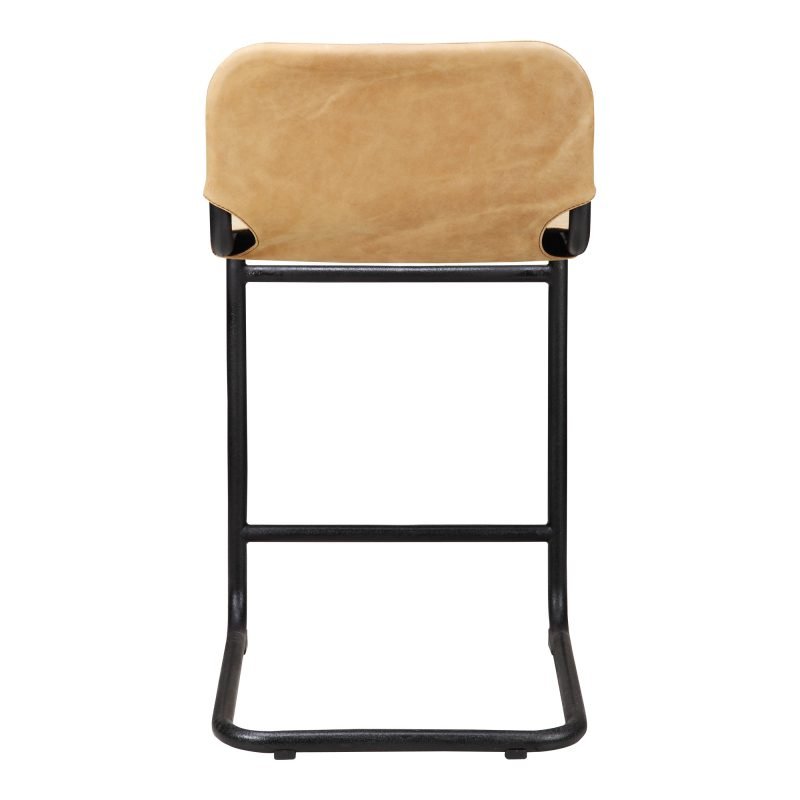 BAKER COUNTER STOOL SUNBAKED LEATHER - SET OF TWO TAN - Image 3