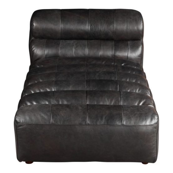 RAMSAY LEATHER CHAISE ANTIQUE