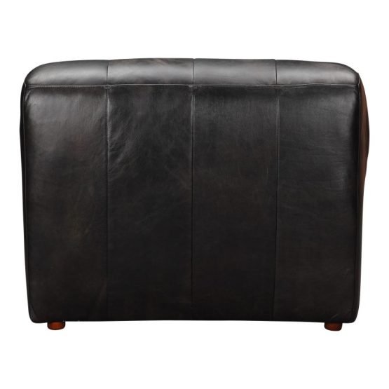 RAMSAY LEATHER CHAISE ANTIQUE - Image 3