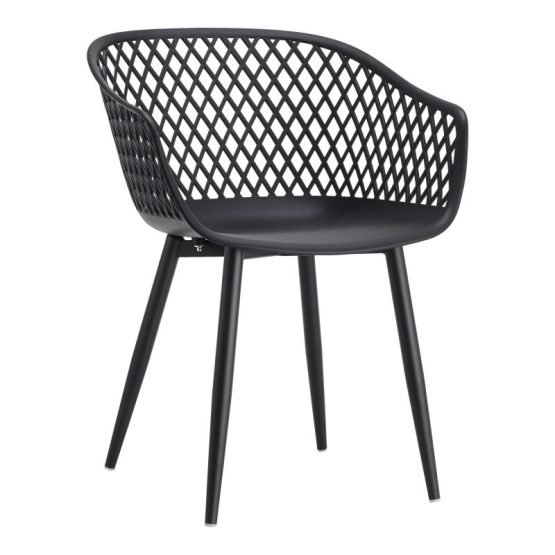 PIAZZA OUTDOOR CHAIR - SET OF TWO BLACK - Image 2