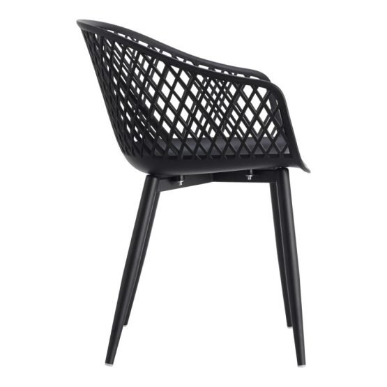 PIAZZA OUTDOOR CHAIR - SET OF TWO BLACK - Image 3