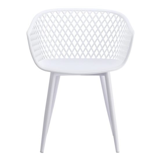 PIAZZA OUTDOOR CHAIR - SET OF TWO WHITE