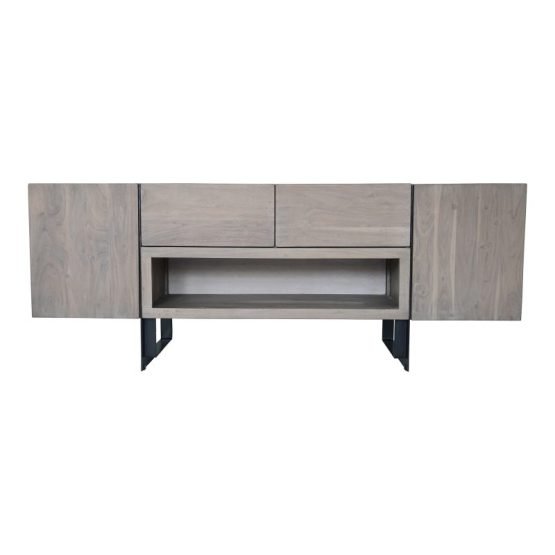 TIBURON MEDIA CABINET GREY LIGHT GREY