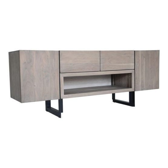 TIBURON MEDIA CABINET GREY LIGHT GREY - Image 3