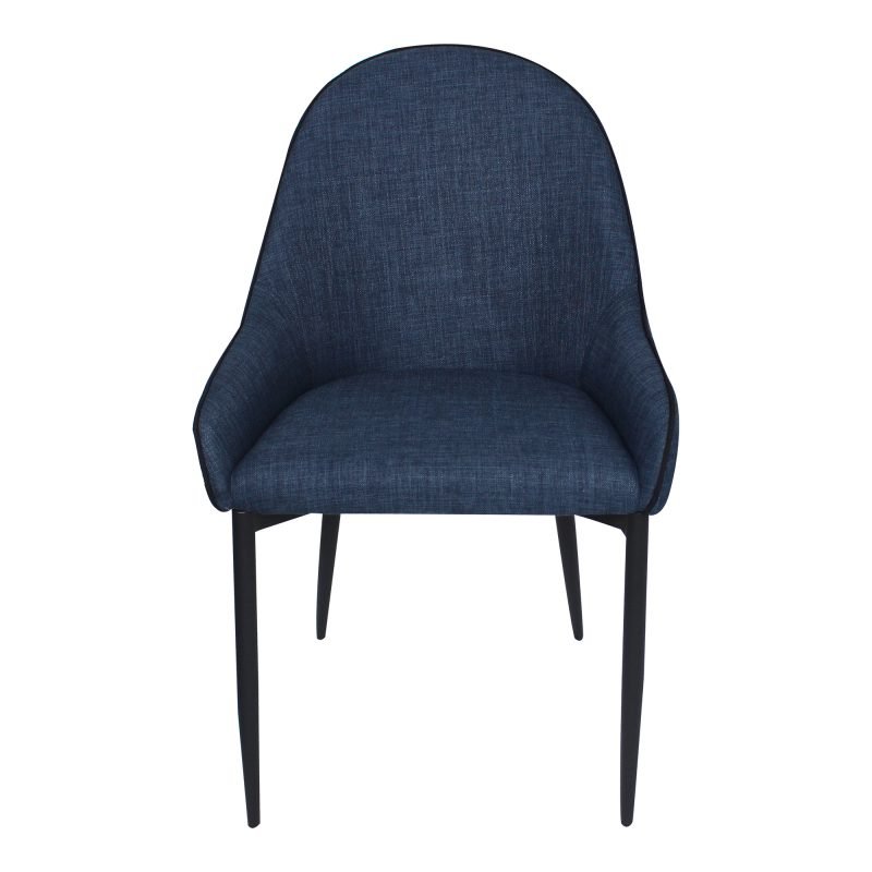 LAPIS DINING CHAIR DARK - SET OF TWO BLUE