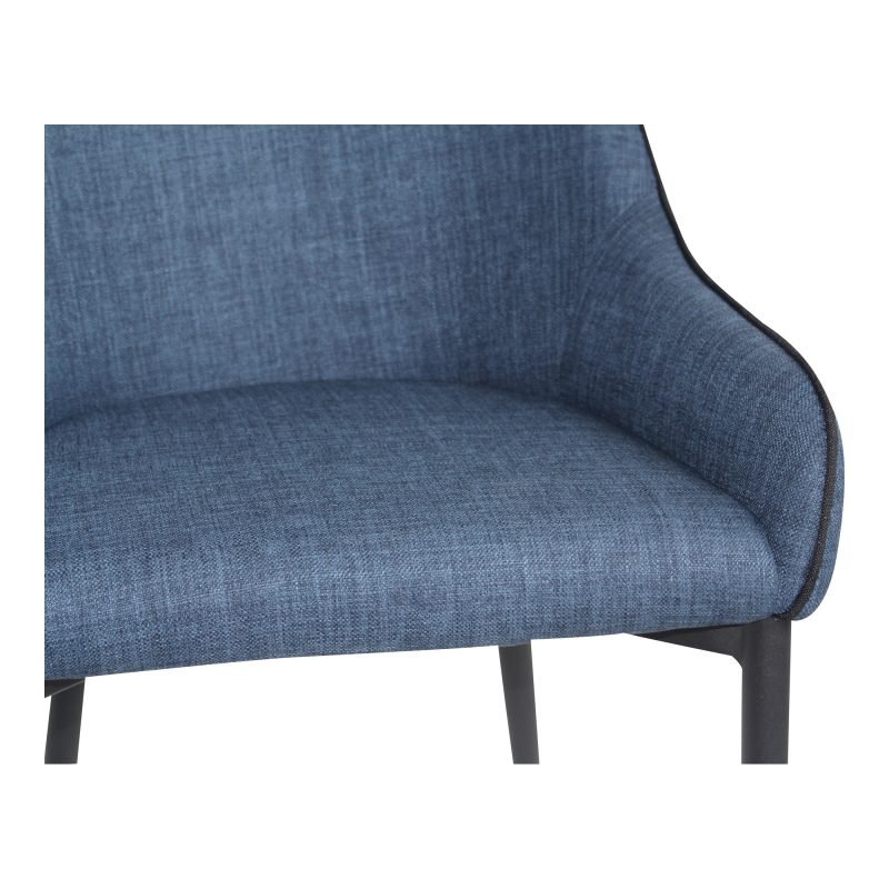 LAPIS DINING CHAIR DARK - SET OF TWO BLUE - Image 5