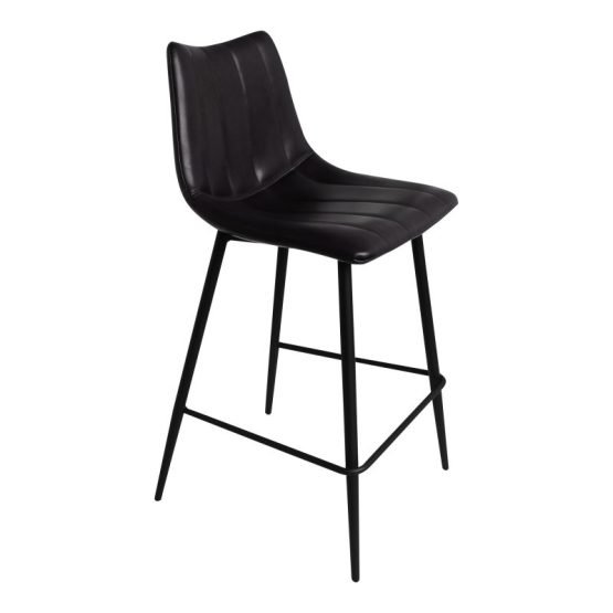 ALIBI COUNTER STOOL MATTE - SET OF TWO BLACK - Image 2
