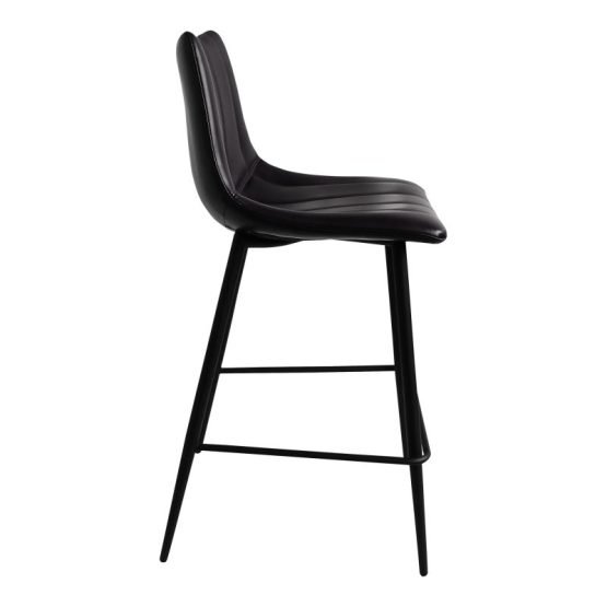 ALIBI COUNTER STOOL MATTE - SET OF TWO BLACK - Image 3