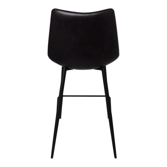 ALIBI COUNTER STOOL MATTE - SET OF TWO BLACK - Image 4