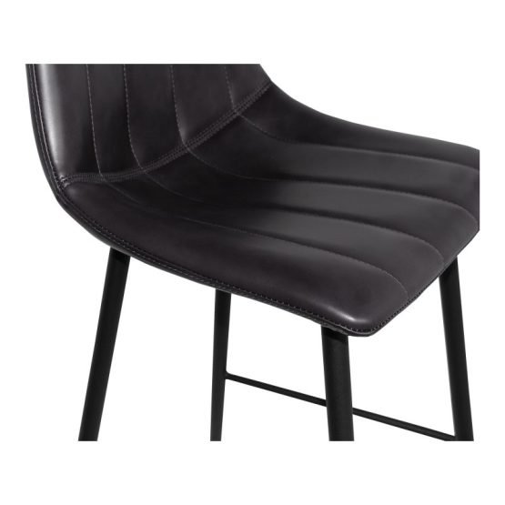 ALIBI COUNTER STOOL MATTE - SET OF TWO BLACK - Image 5