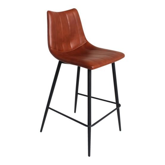 ALIBI COUNTER STOOL - SET OF TWO BROWN - Image 2