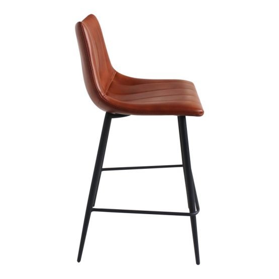ALIBI COUNTER STOOL - SET OF TWO BROWN - Image 4