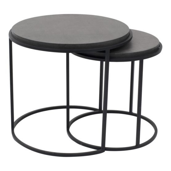 ROOST NESTING TABLES SET OF 2 BLACK