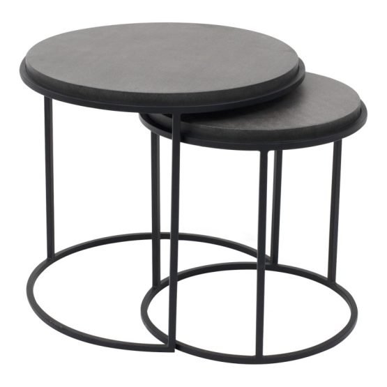 ROOST NESTING TABLES SET OF 2 BLACK - Image 2